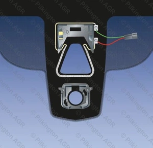 BMW 5 SERIES GT 2012- лобовое стекло теплоотражающее, камера вверху, ДД, HUD, VIN, измение камеры от BENSON