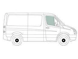 MERCEDES SPRINTER/VW CRAFTER 2006- боковое стекло бесцветное, правой передней двери опускное от AGC