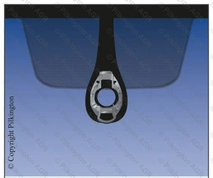 VOLKSWAGEN POLO V 3D/5D ХБ 2015- Стекло лобовое акустическое зеленое, ДД, Vin от AGC