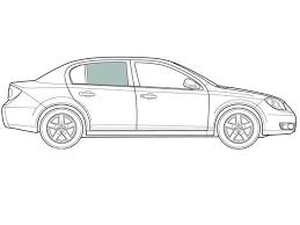 BMW 3 SERIES E36 4D СЕД 1991-1998 стекло боковое правой задней двери опускное от NordGlass