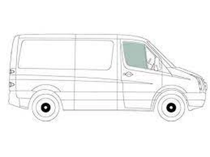 MERCEDES SPRINTER/VW CRAFTER 2006- боковое стекло бесцветное, правой передней двери опускное от AGC