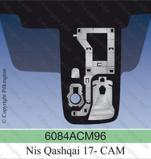 NISSAN QASHQAI P32S 2018- Стекло лобовое акустическое, камера, полный обогрев, ДД от AGC