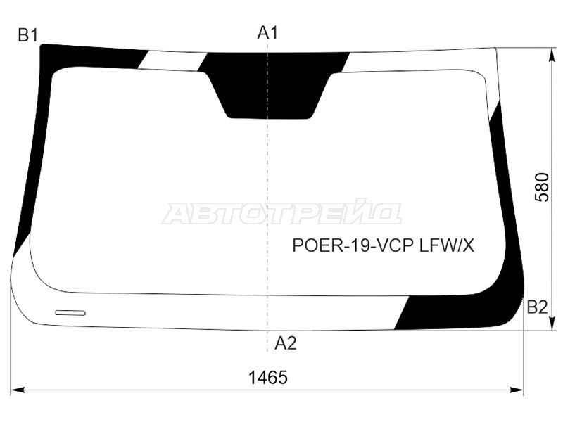 GREAT WALL POER 2022- стекло лобовое от XYG